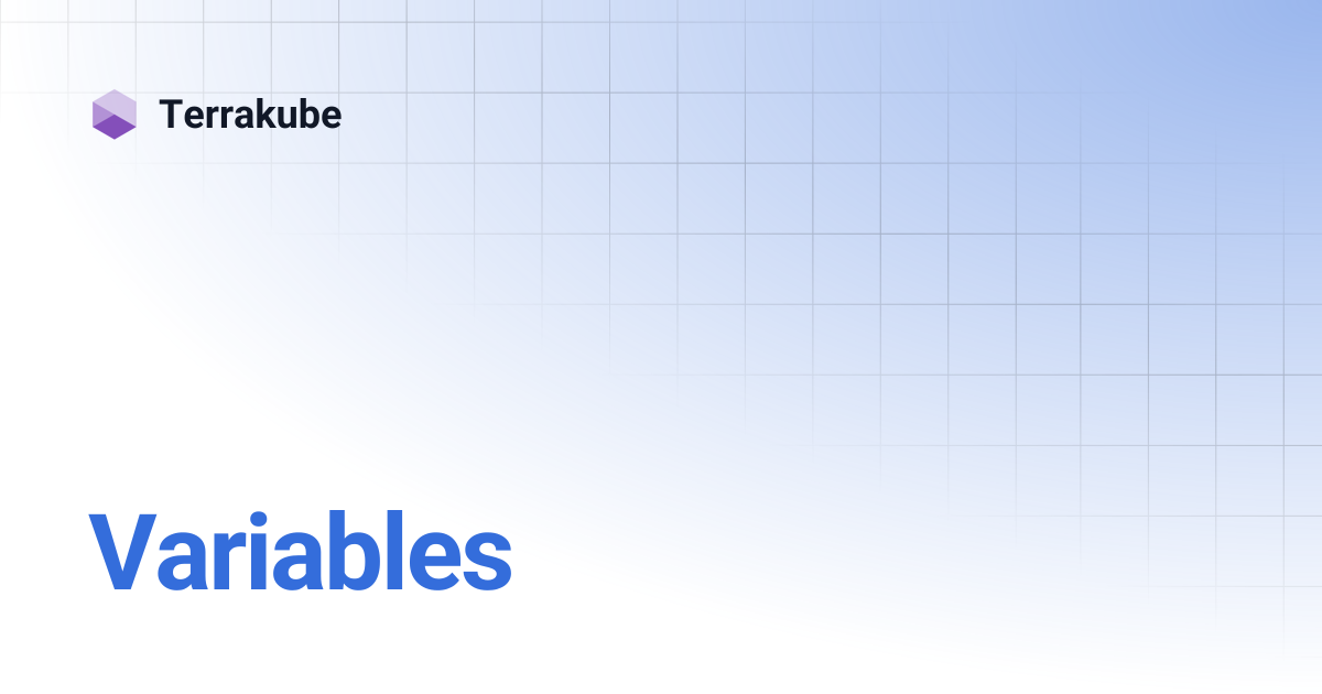 Variables | 2.20.0 | Terrakube