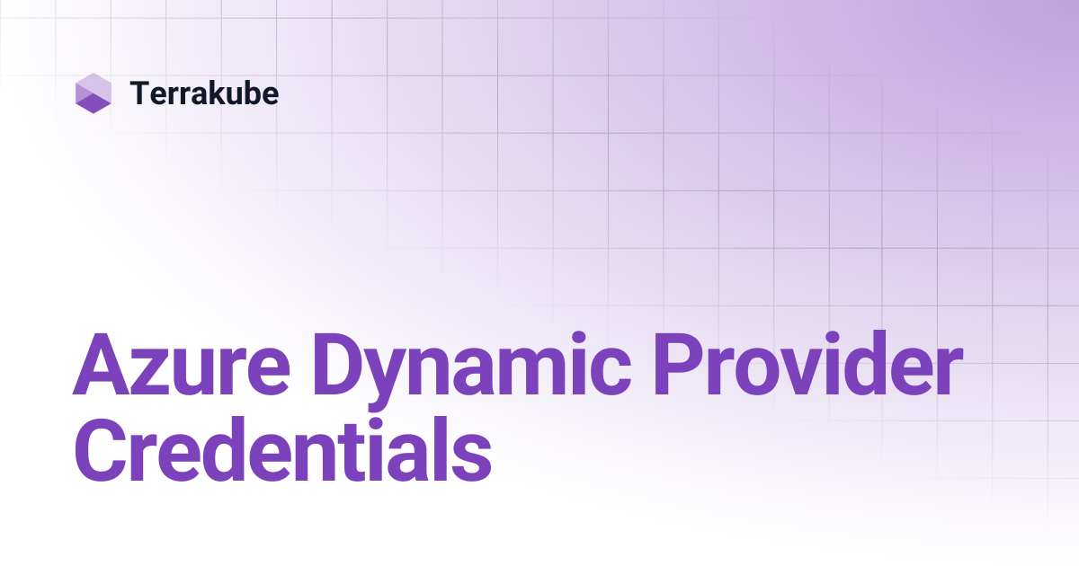 Azure Dynamic Provider Credentials | Terrakube